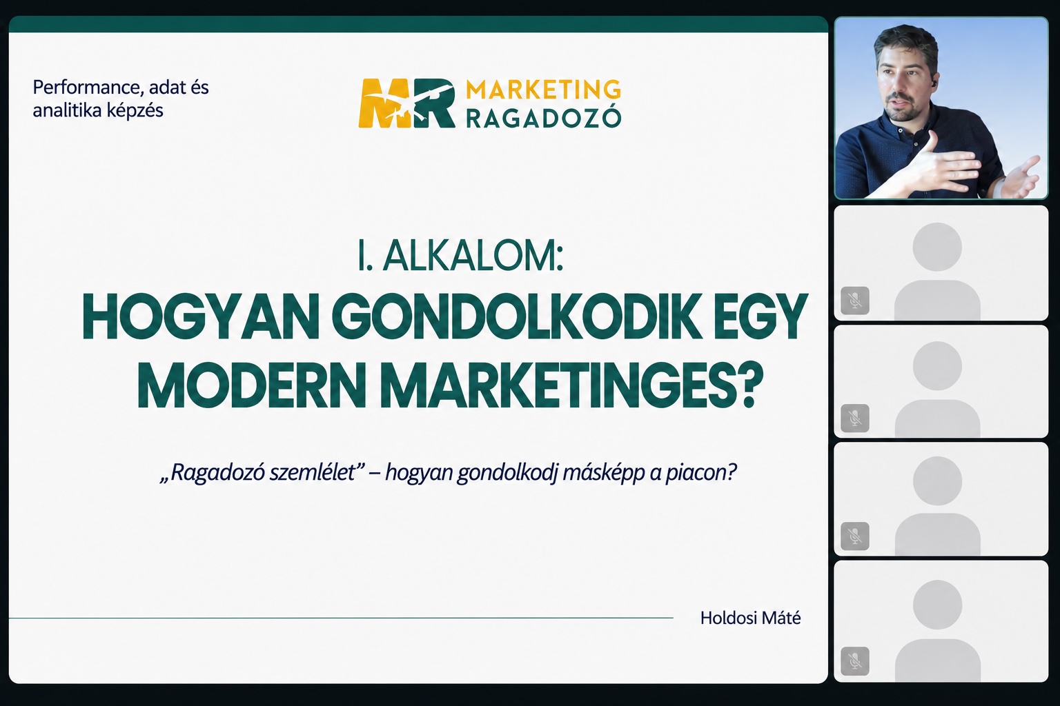 Teaching Marketing online training session